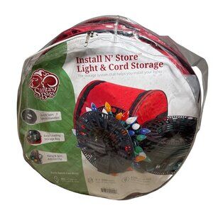 Christmas Light & Cord Storage Bag Santas Bags Install N Store Quick Spin Spool